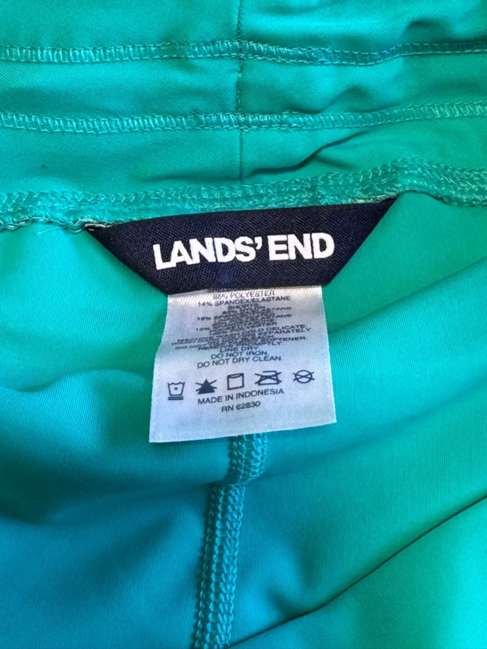 Women's Lands' End Quick Dry Board Skort Swim Skirt tropical 8 - Picture 5 of 6